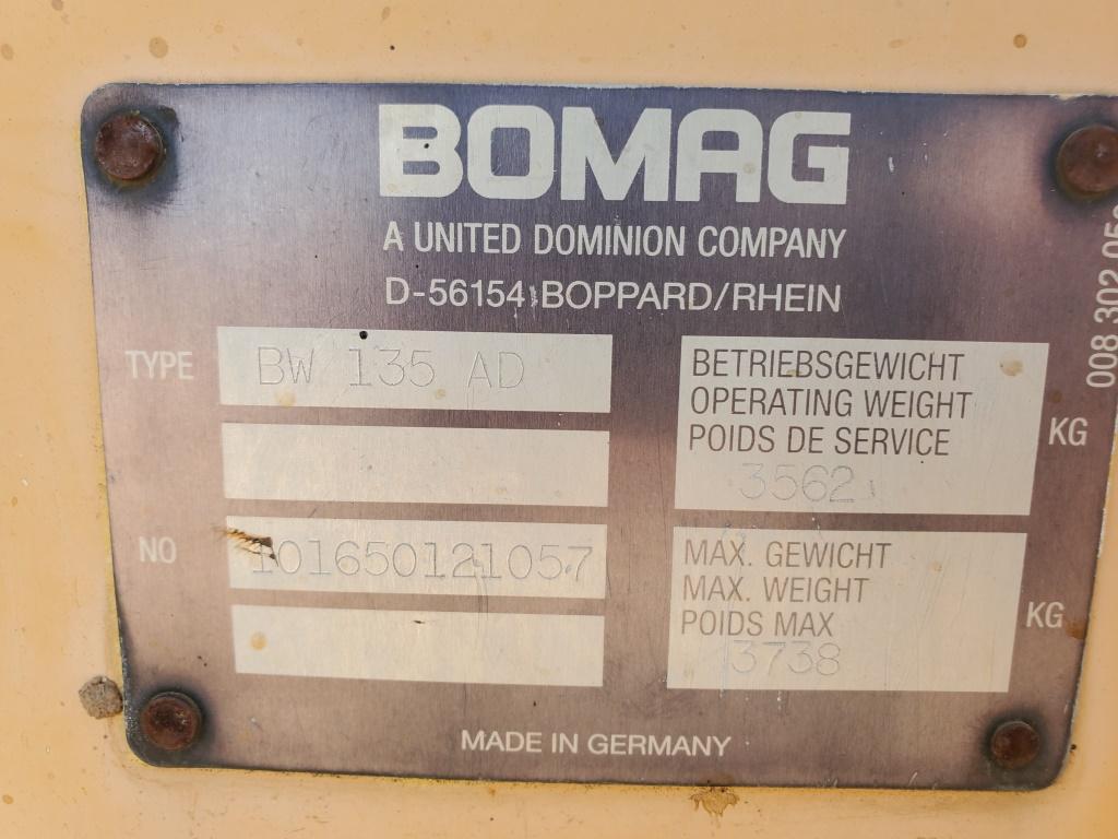 2000 Bomag Bw135ad Roller