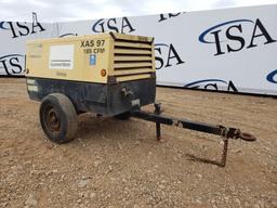 2005 Atlas Copco Xas97 185 Cfm Trailer Air Compres