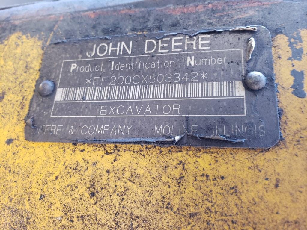 2002 Deere 200c Lc Excavator Delimber