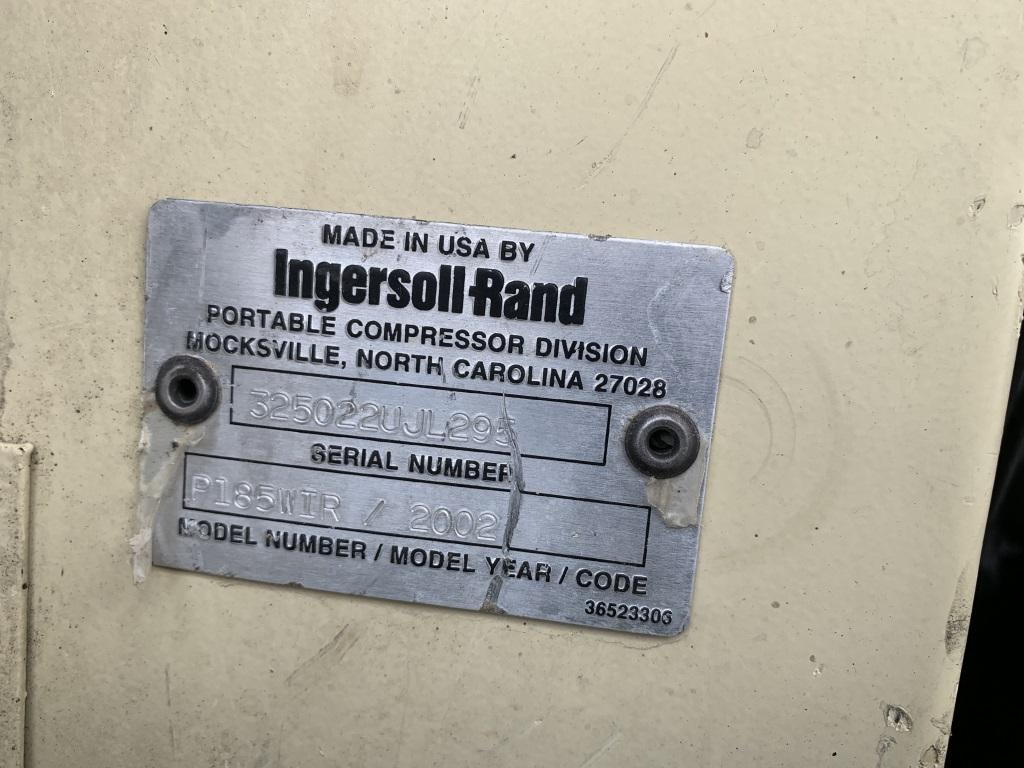 2002 Ingersoll Rand P185wir Air Compressor