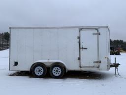 2012 Middlebury 16' X 7' Enclosed Trailer