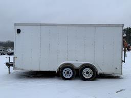 2012 Middlebury 16' X 7' Enclosed Trailer