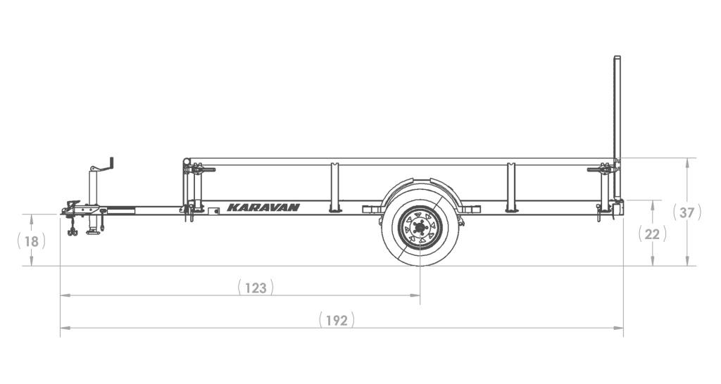 2022 Karavan 72" X 12' Utility Trailer