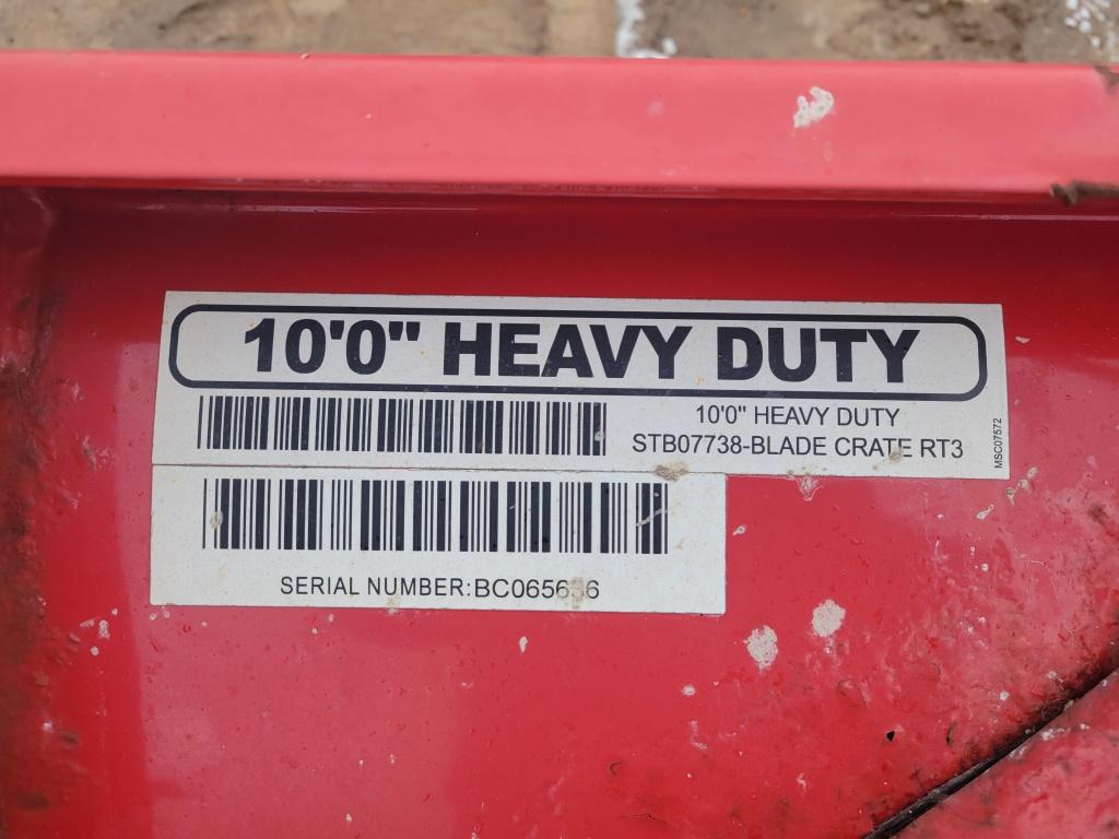10' Boss Rt3 Snow Plow For Skid Steer