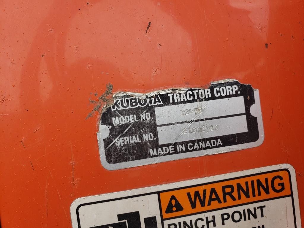 Kubota 60" Model B2779 Sweeper