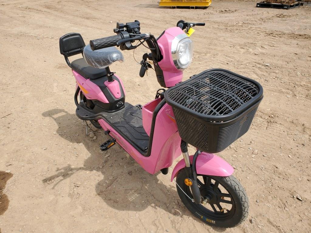 Pink Electric Bike