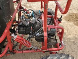 100 Cc Mini Red Go-kart