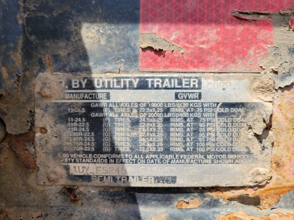 1995 Utility Trailer Mfg. Co. Log Trailer