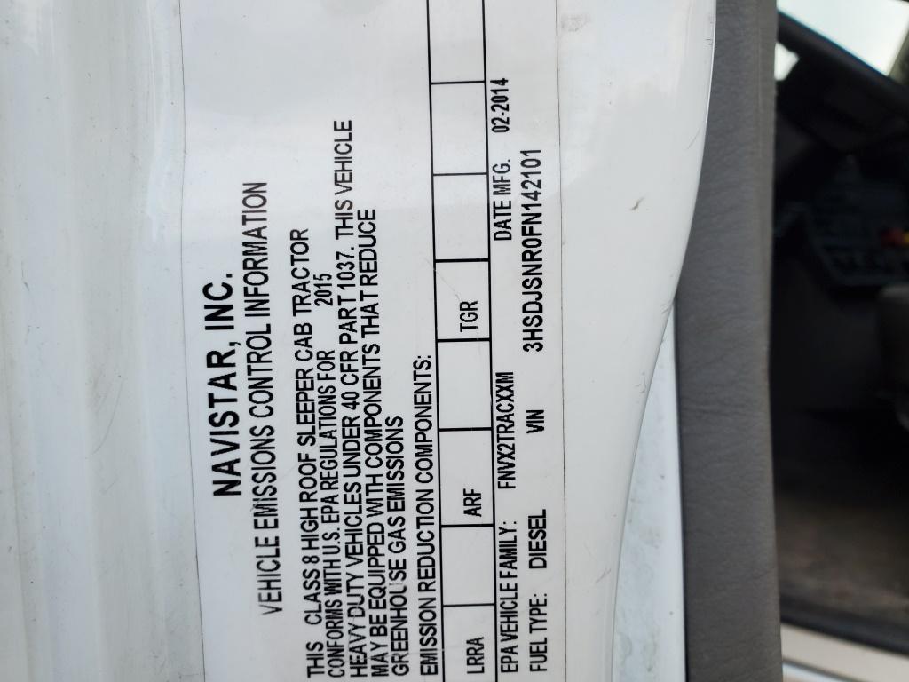 2015 International Prostar Tractor