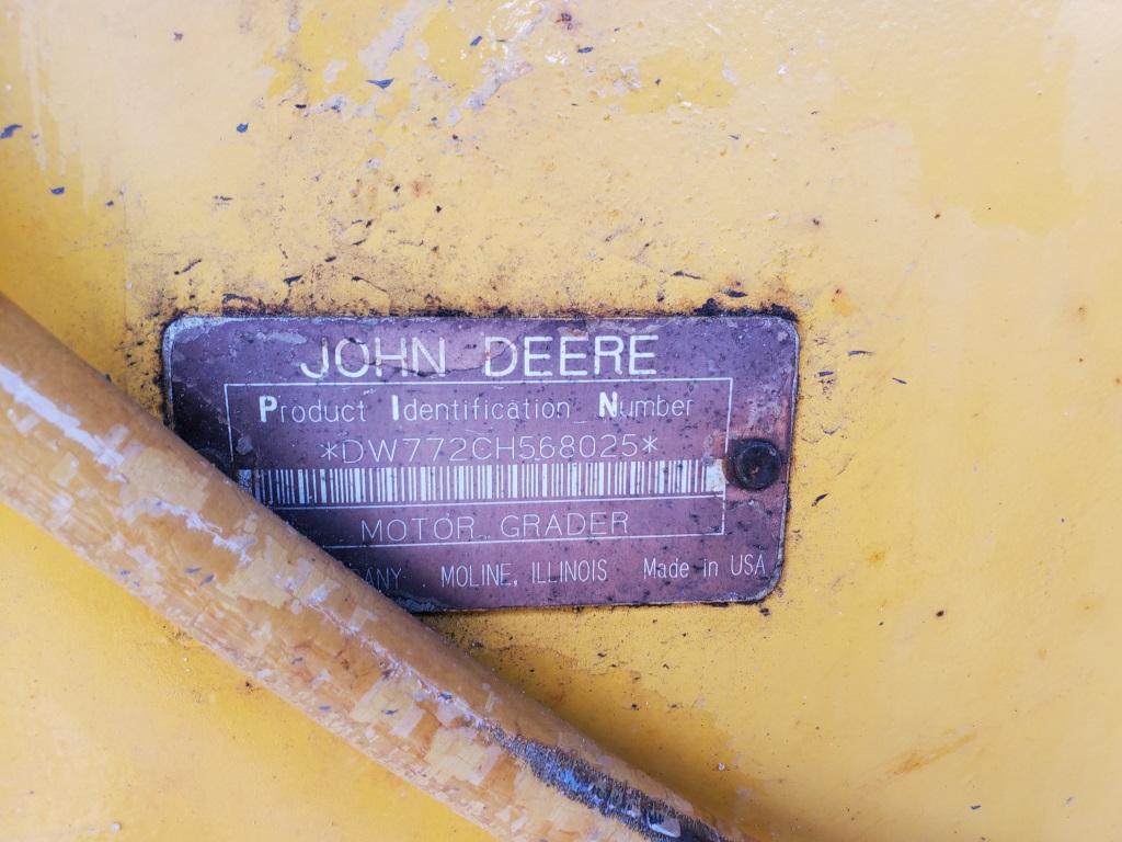 1998 John Deere 772ch Grader
