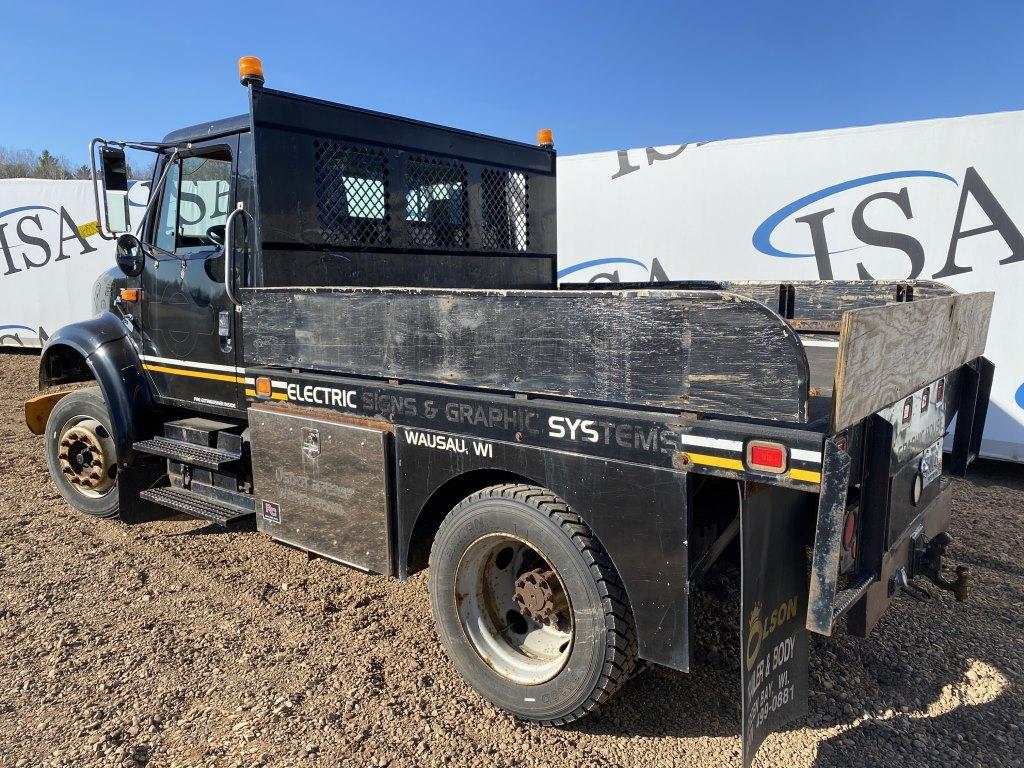 1998 International 4700 Service Flat Bed Truck