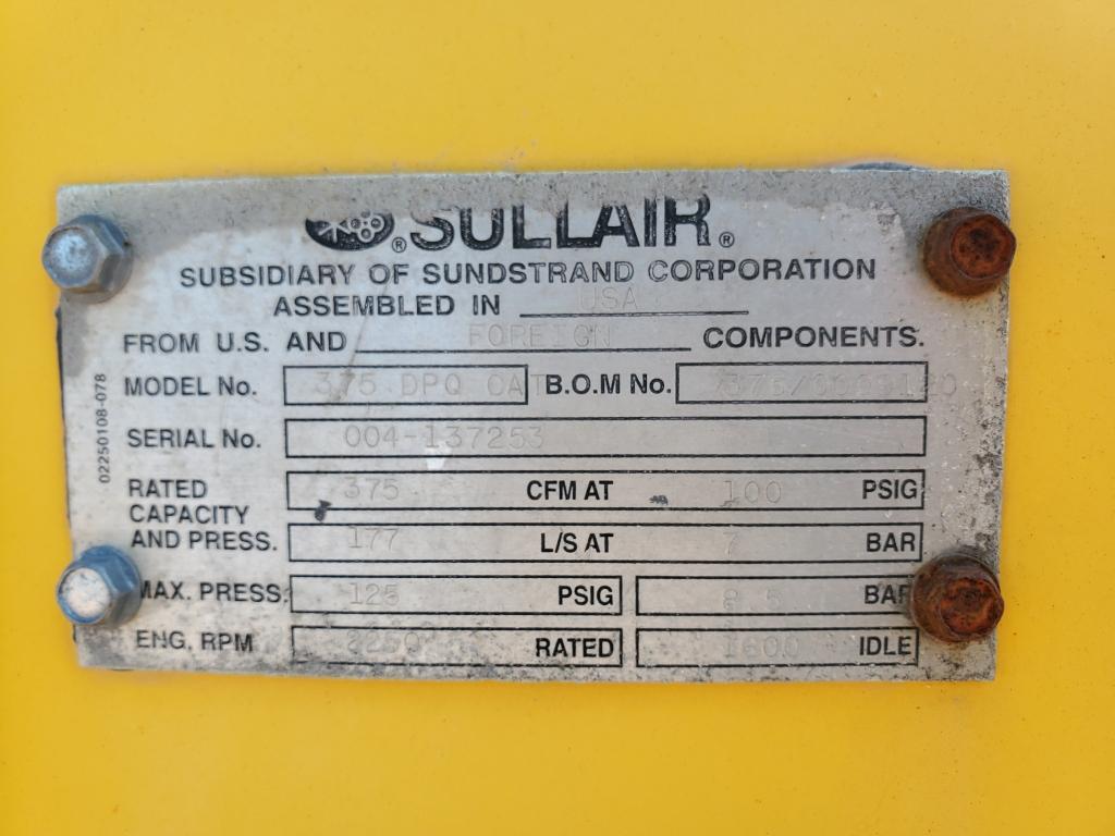 Sullair 375 Compressor