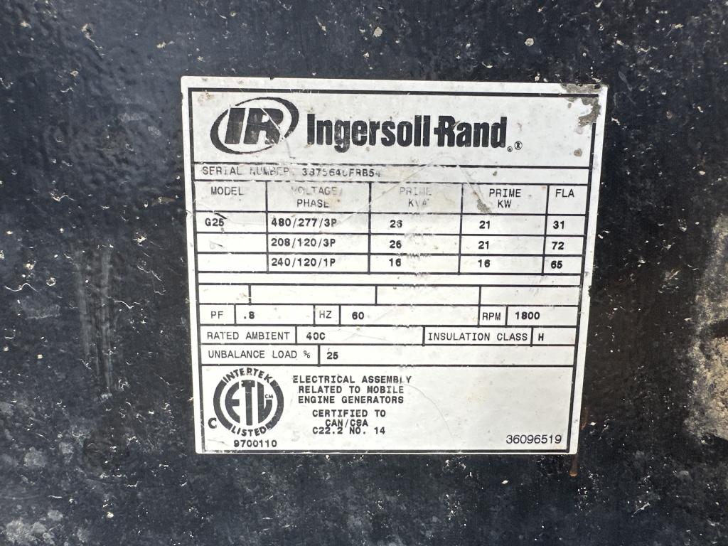 Ingersoll Rand Powersource G25 Generator
