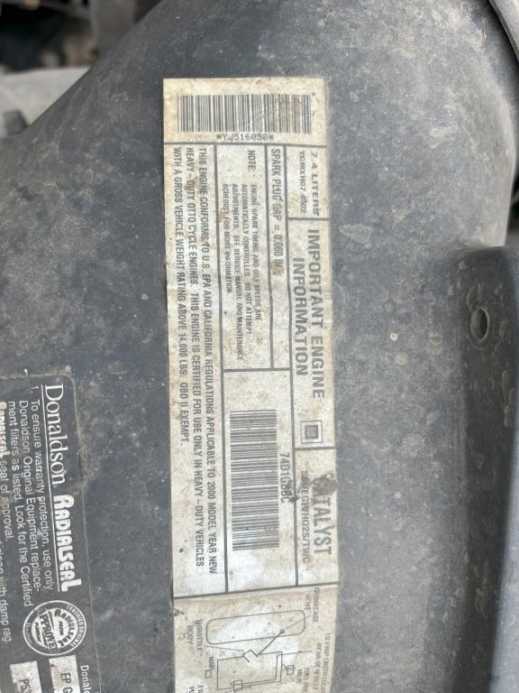 2000 Chevrolet C7500 Dump/plow Truck