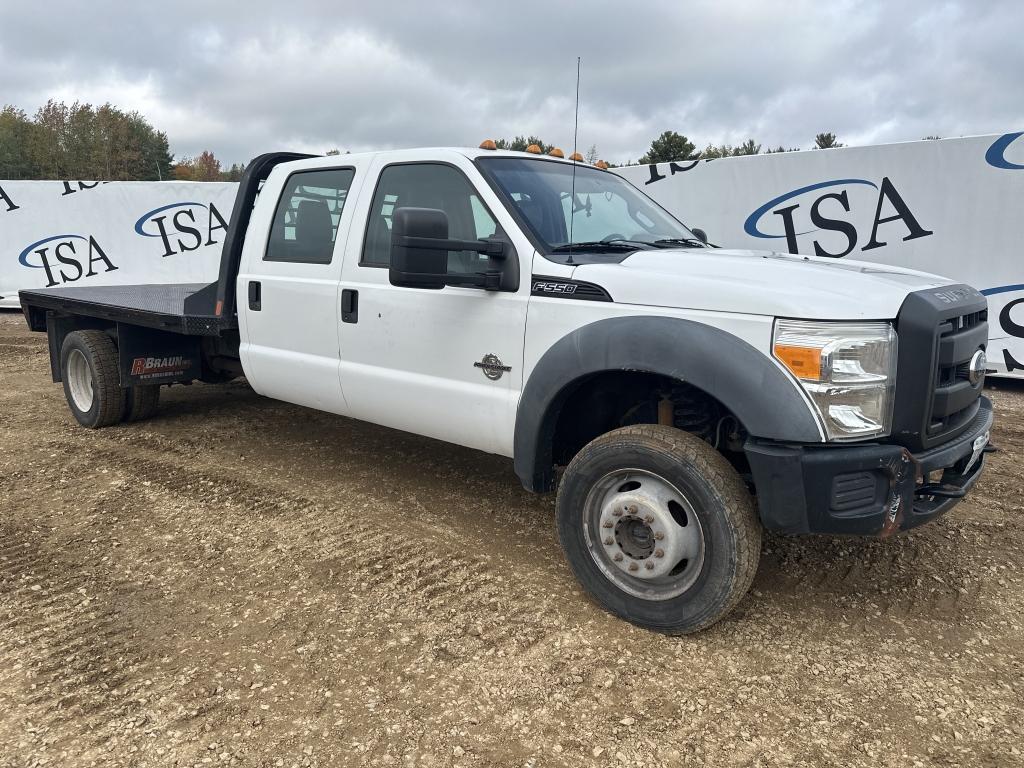 2012 Ford F550 4x4 Flatbed Truck