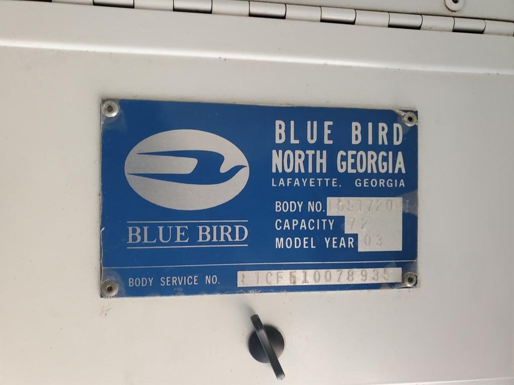2003 Blue Bird School Bus
