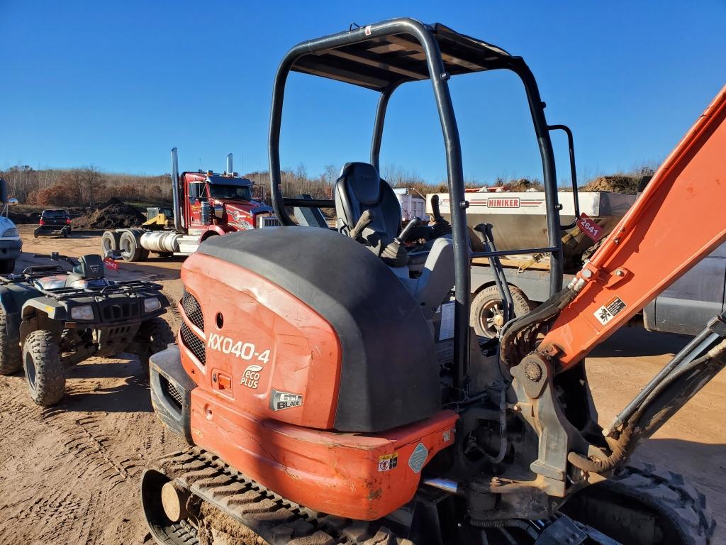 2016 Kubota Kx040-4 Mini Excavator