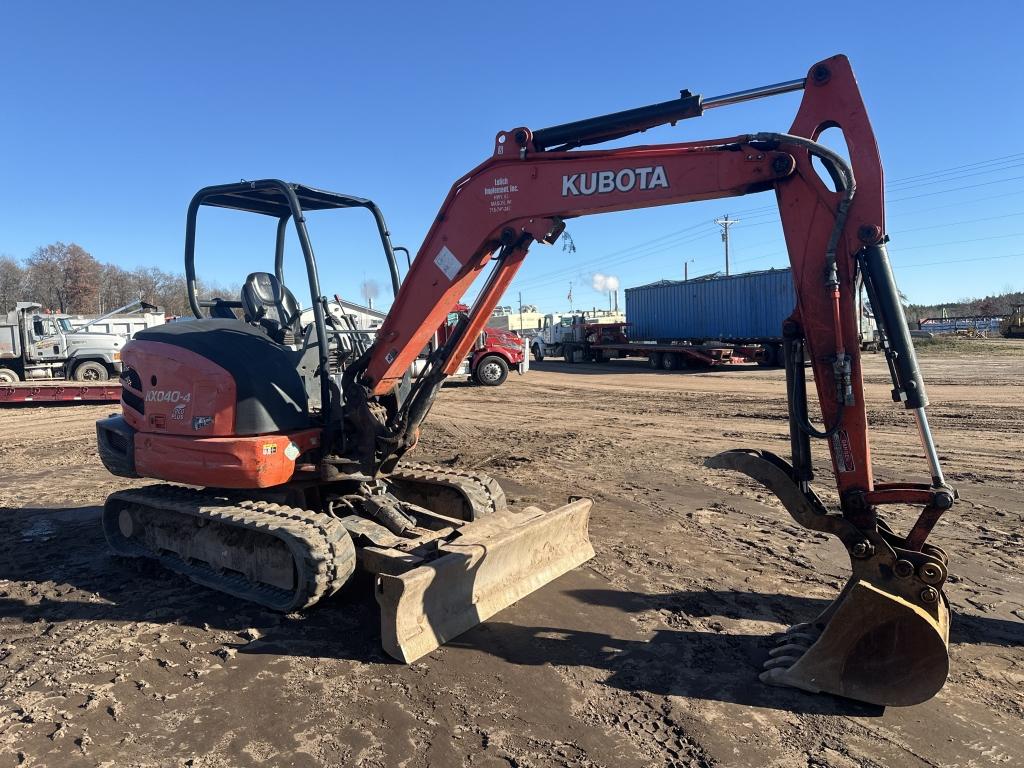 2016 Kubota Kx040-4 Mini Excavator