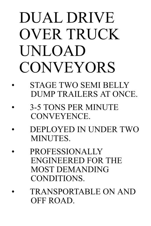 Atlas Dual Drive-over Towable Conveyor System