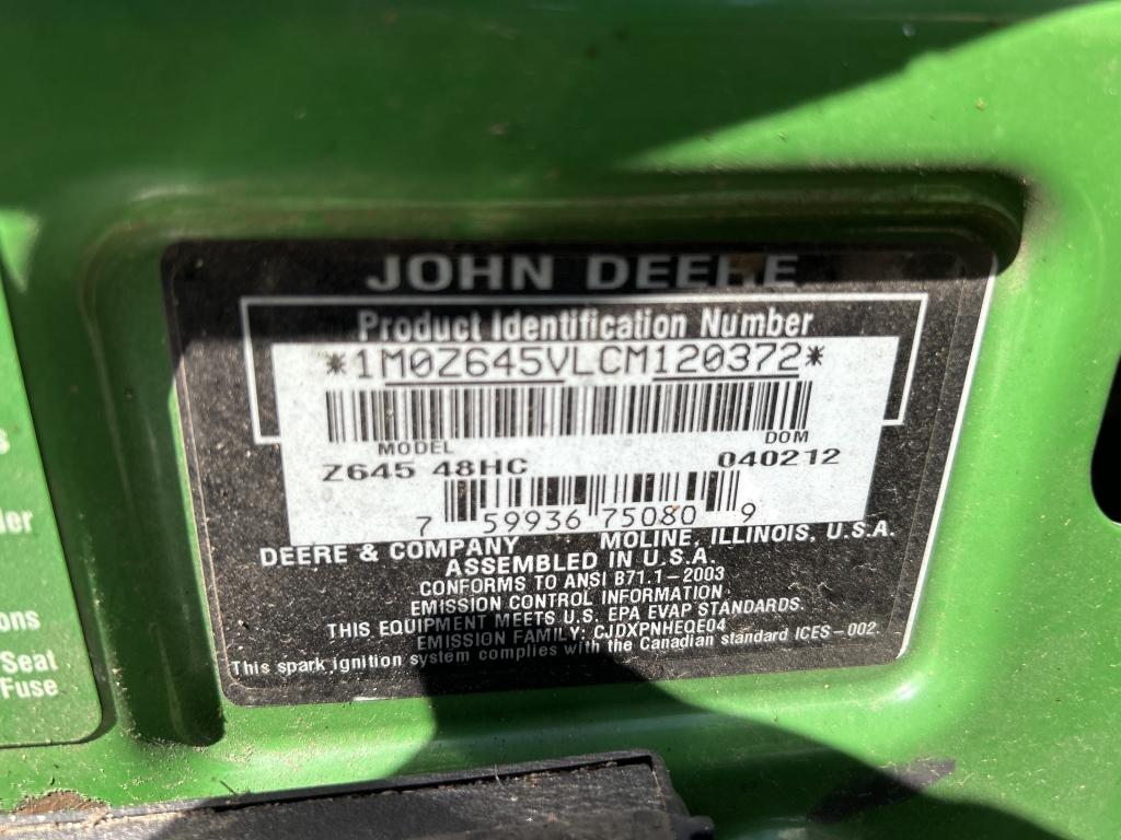 John Deere 42" Zero Turn Mower