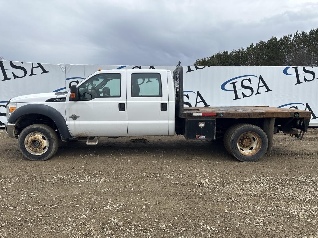 2012 Ford F550 4x4 Flatbed Pickup Truck