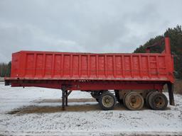 1988 Broce 28' End Dump Trailer