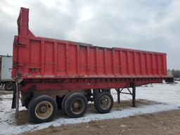 1988 Broce 28' End Dump Trailer