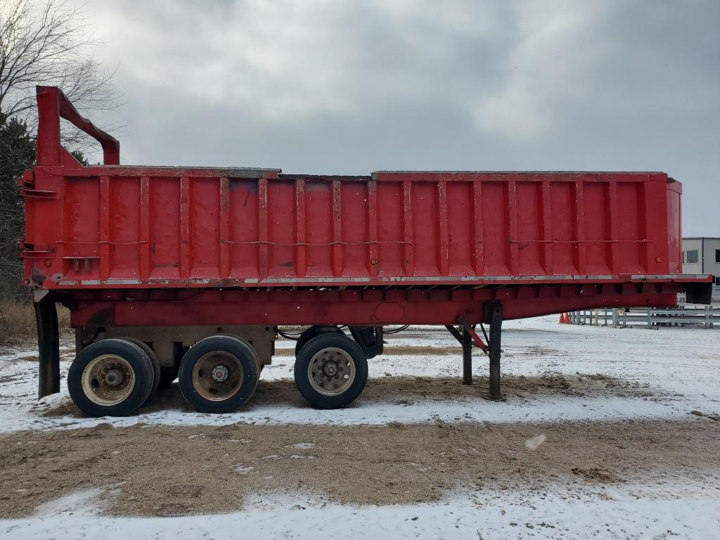 1988 Broce 28' End Dump Trailer