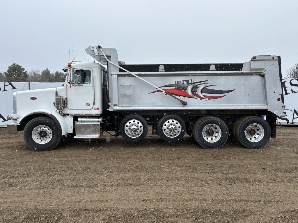 1995 Peterbilt 359 Quad Axle Dump Truck