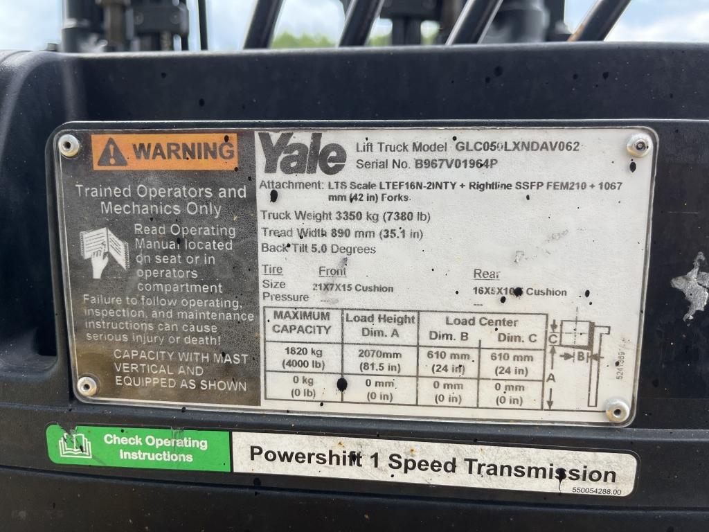 2016 Yale Lp Forklift
