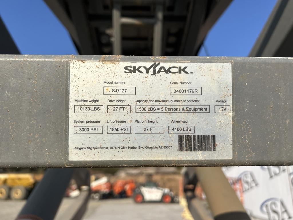 2012 Skyjack 7127rt Scissor Lift