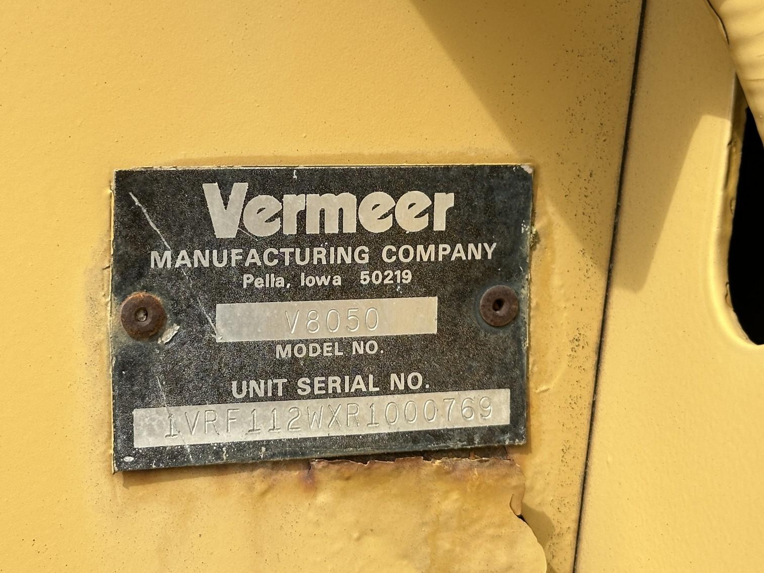 Vermeer V8050 Trencher