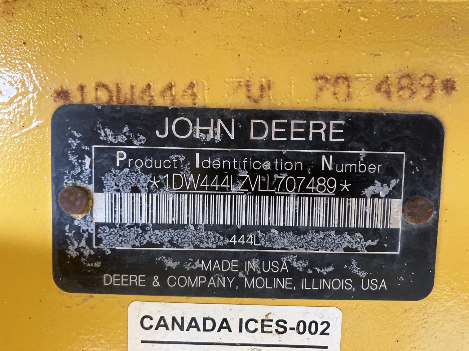 2022 Deere 444l Wheel Loader