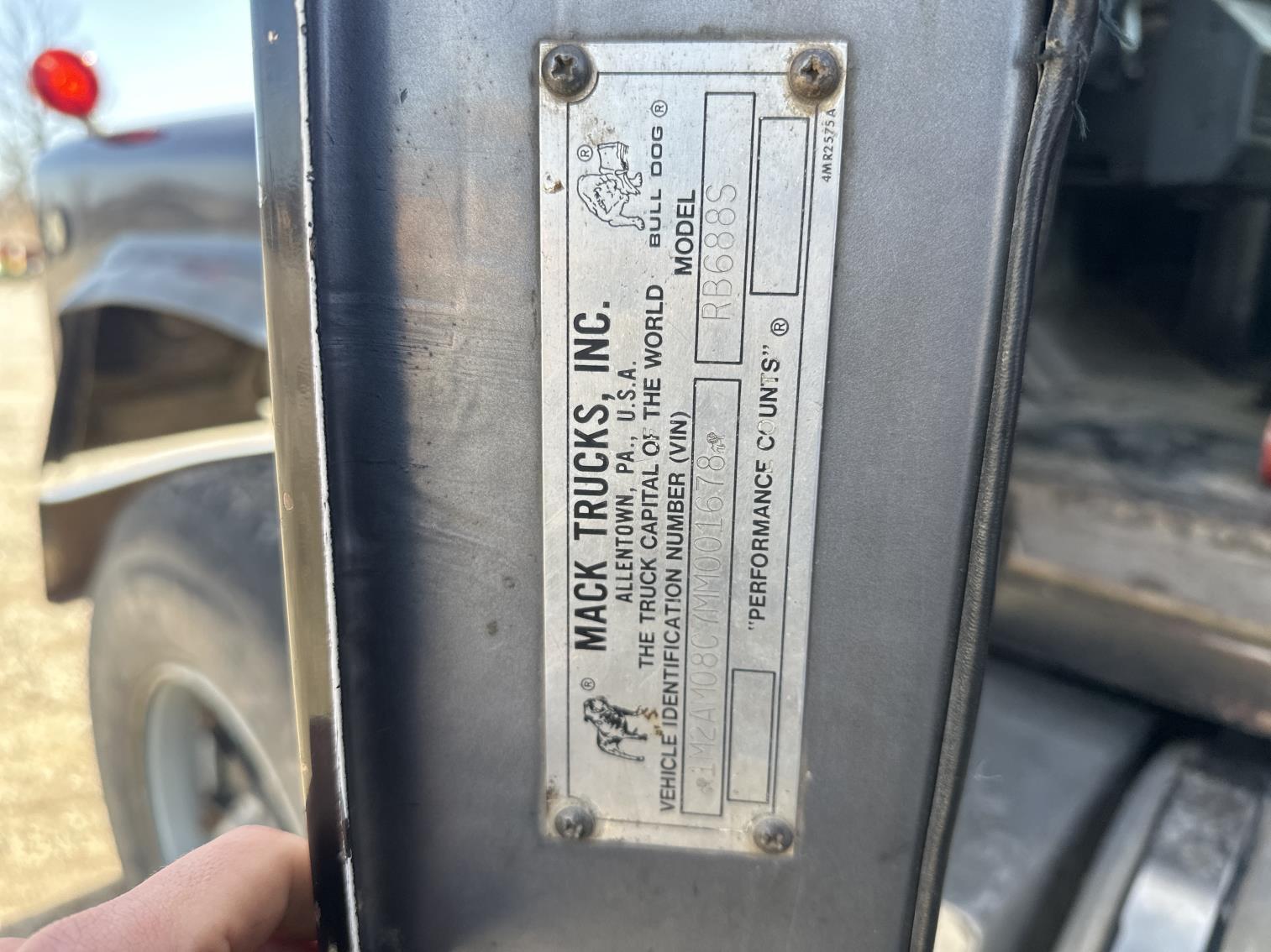 1991 Mack Rb688s Quad Axle Dump Truck