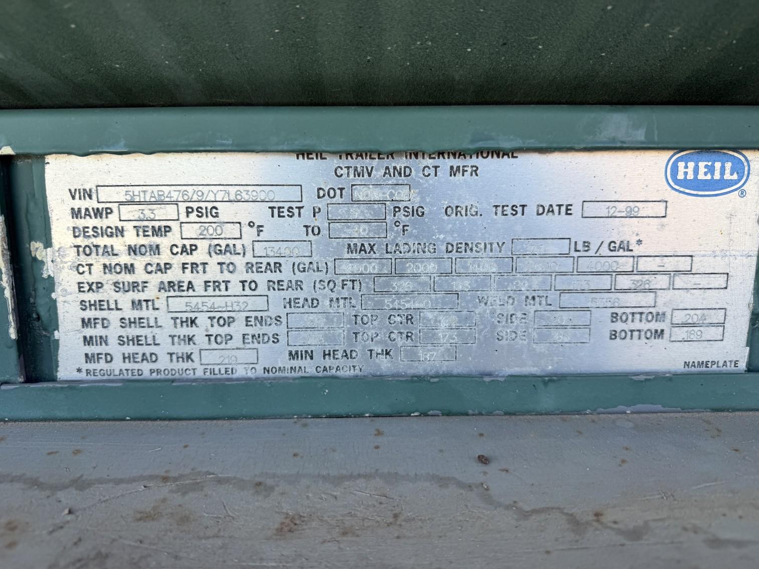 2000 Heil Tanker Trailer