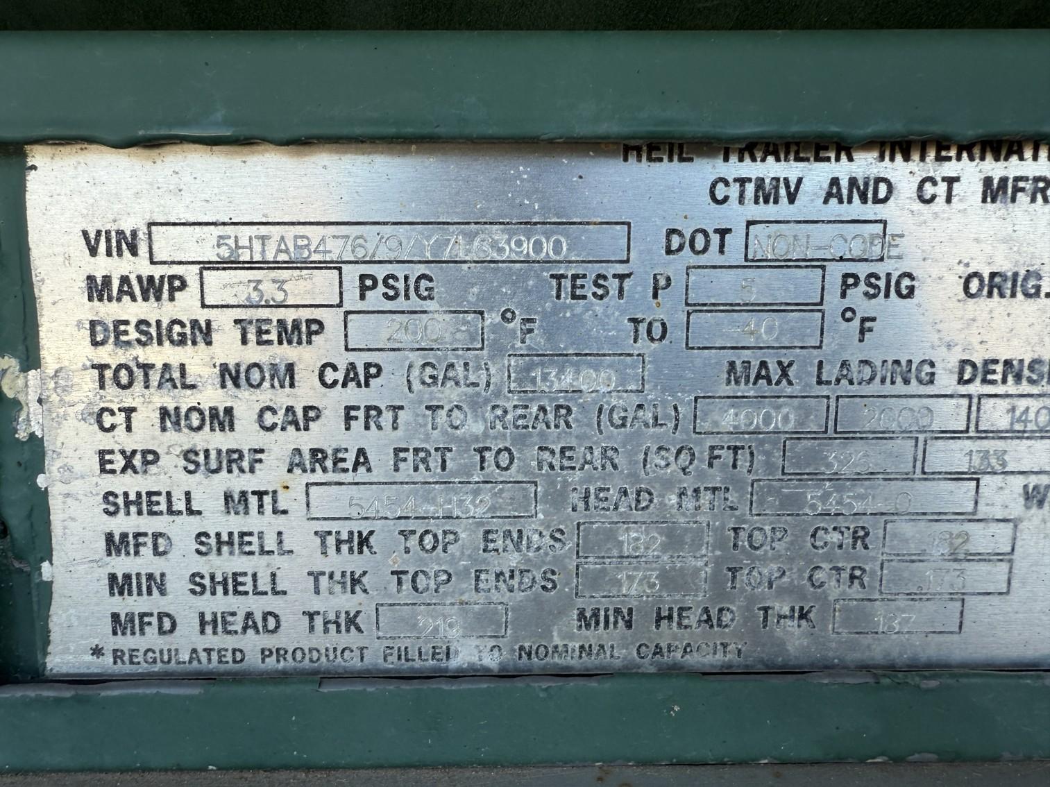 2000 Heil Tanker Trailer