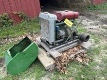 John Deere Engine W/ Hand Clutch And Belt Pulley