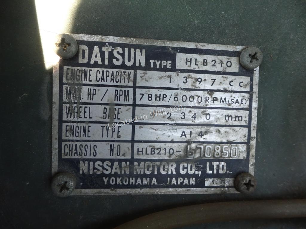 1978 DATSUN B210