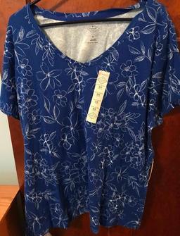 Lot of 2 St.John's Bay Women's 3X Tops -NWT