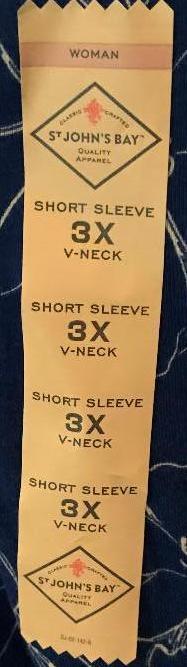 Lot of 2 St.John's Bay Women's 3X Tops -NWT