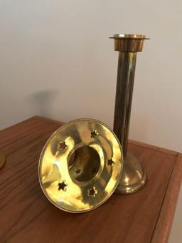 Lo of 4 Brass Candlesticks