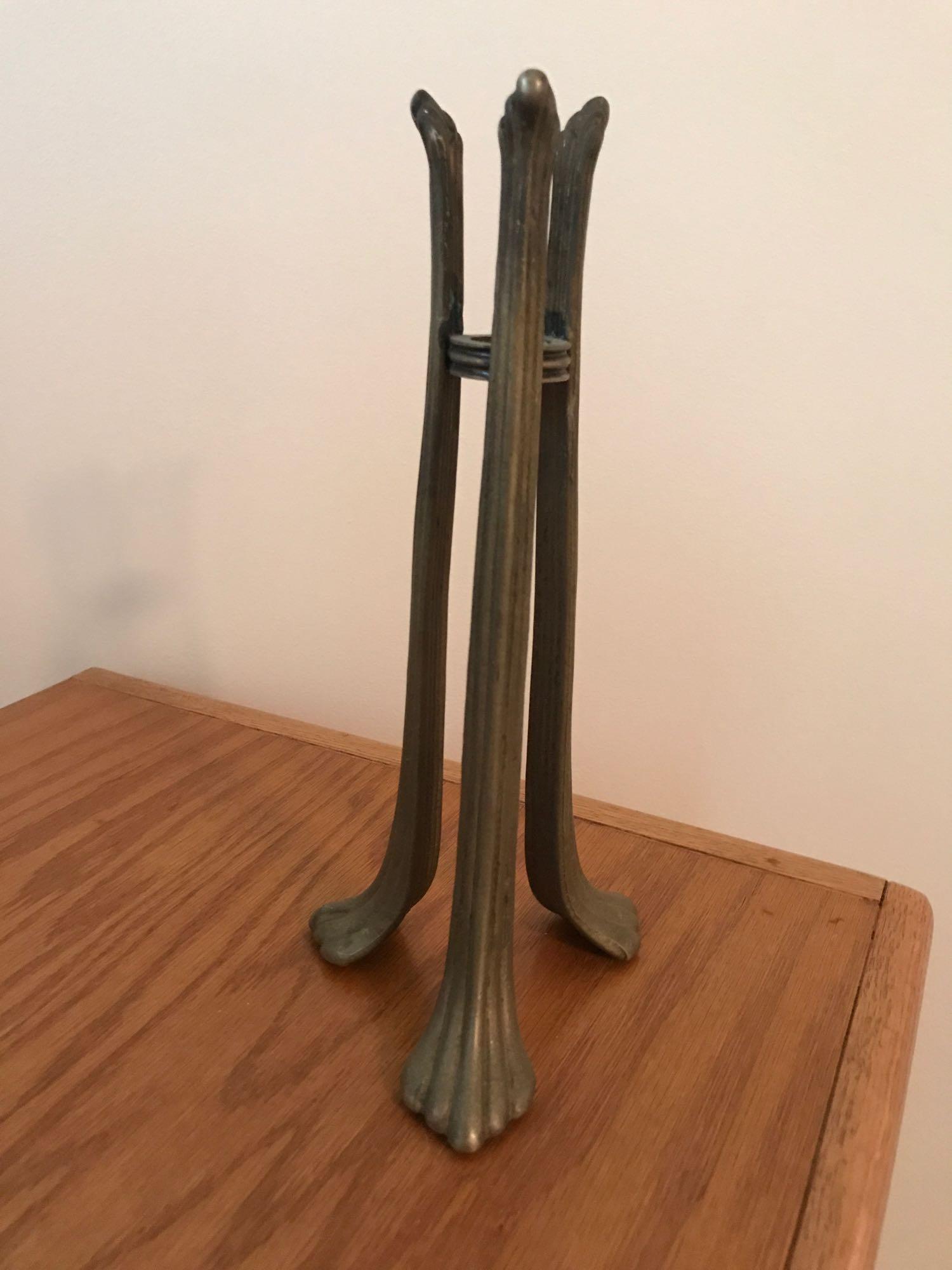 Lo of 4 Brass Candlesticks