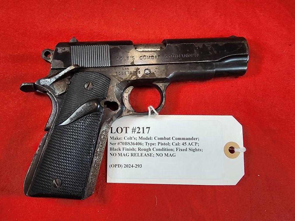 Colt's PT F.A. Mfg. Co. Model Combat Commander