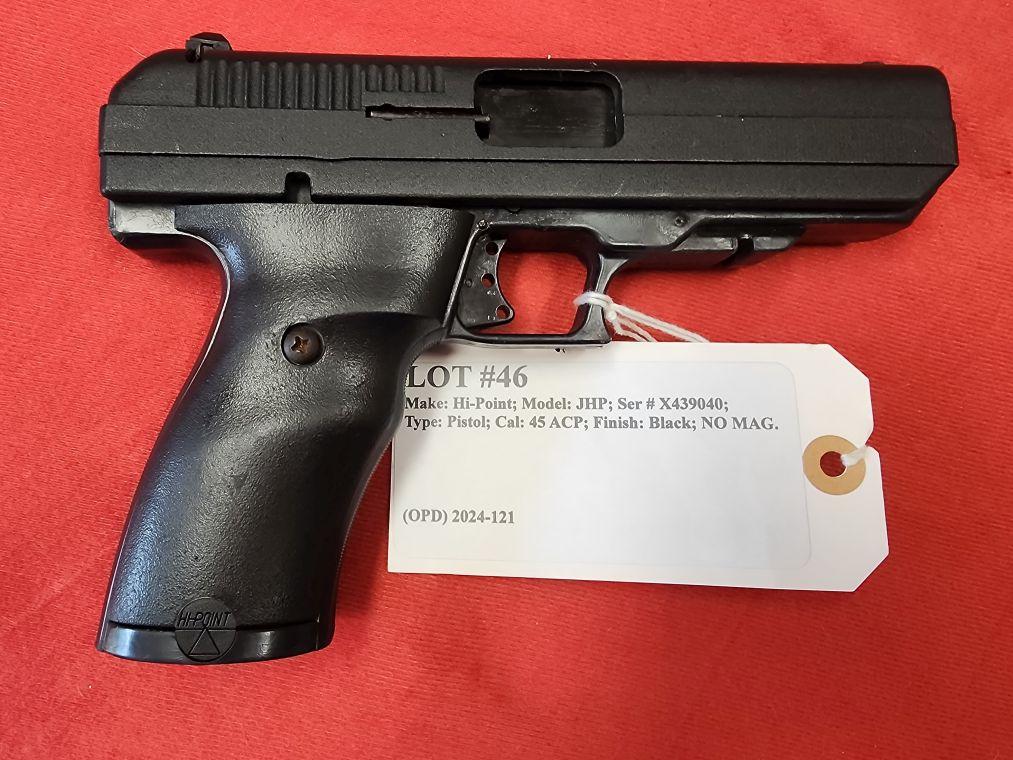 Hi-Point Firearms Model JHP 45 ACP
