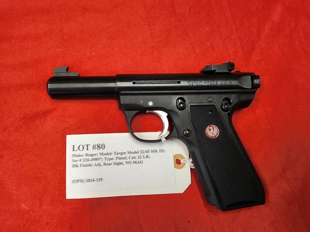 Ruger Model Target Model 22/45 MK III