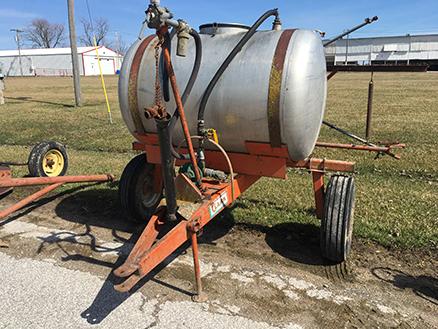 Clark 300 Gal Sprayer Tank on Cart