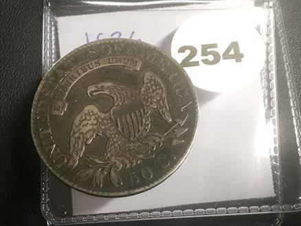 1826 Bust Half