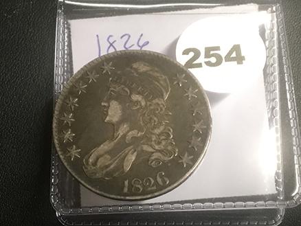 1826 Bust Half