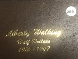 Walking Liberty Half Dansco Album with 9 Walkers, Nice