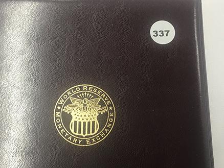 Book of 4 uncut $1 Federal Reserve Note